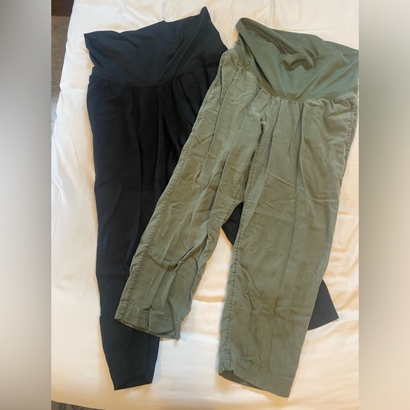 Maternity linen pants BUNDLE! - Picture 1 of 3